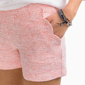 Southern Tide Kait Scallop Short in Shell Pink